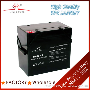 12V55ah SLA Battery for UPS with High Quality (NM12-55X)